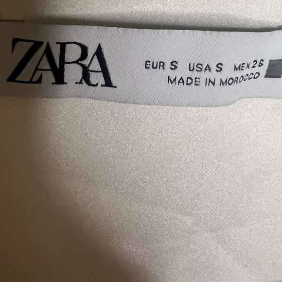 Zara Cream Satin Effect Jumpsuit size small - Picture 4 of 5